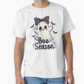 Boo Season Cute Ghost Coquette Halloween Design by TrendTeeLab