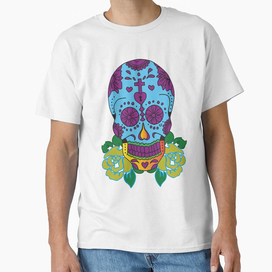 Sugar Skull Floral Day of Dead by DYSING CREATIVE