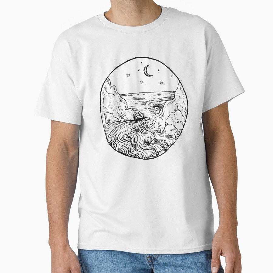 Moon Over Sea by Art by Claire Christy-Tirado
