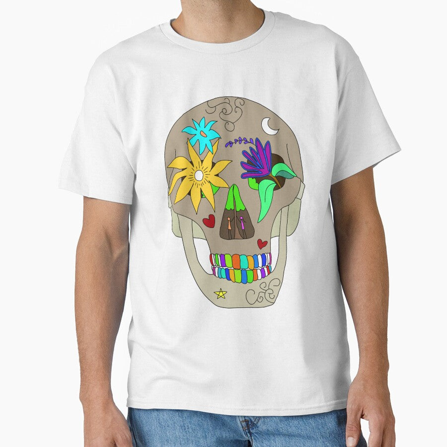 Decorative Sugar Skull With Colorful Teeth by laxmanrajart