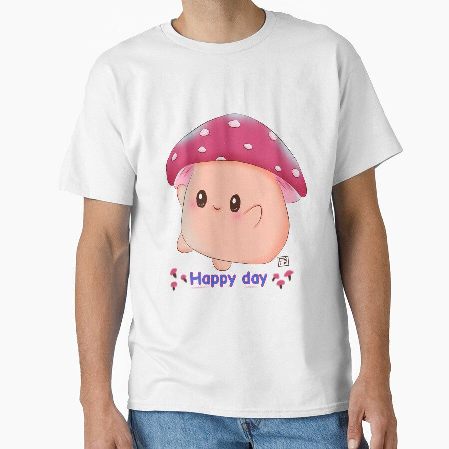 Mushroom | Kawaii Mushroom - Happy day by FennyWijayaMomo