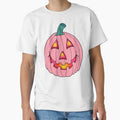 Pink Glowing Jack-O-Lantern Pumpkin by Deborah Camp