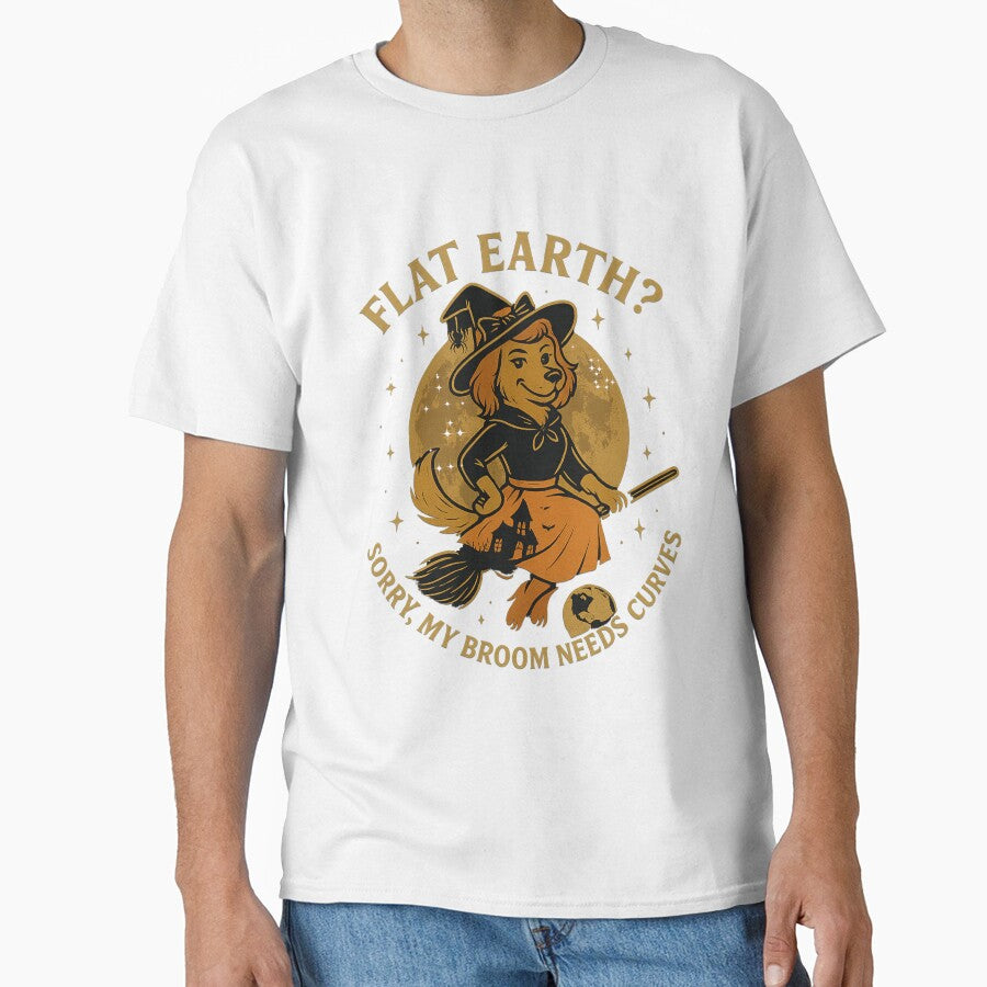 Flat Earth? Sorry, My Broom Needs Curves by Mars.Pen.Studio