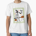 Retro Halloween Stripped Skeleton by cabanalunaire