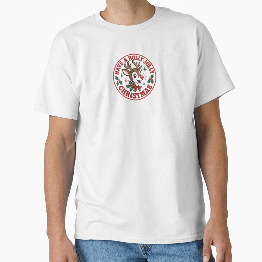 Vintage Retro Christmas Reindeer by Inspired Life Creative
