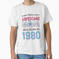 This Awesome Mom Born 1980 Mother's Day by Morphologiona