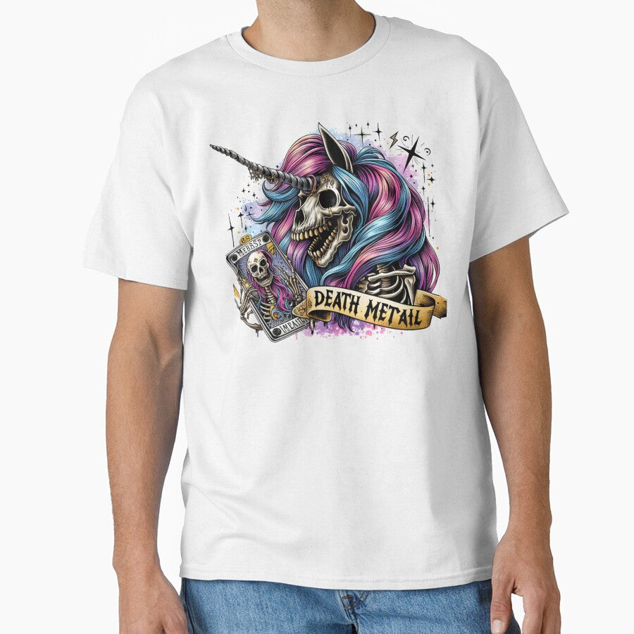 Skeleton Unicorn (With Death) by clarkfraser