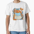 Cute Stacked Pumpkins Blue Bow Floral Fall Autumn Harvest Graphic by raedattia