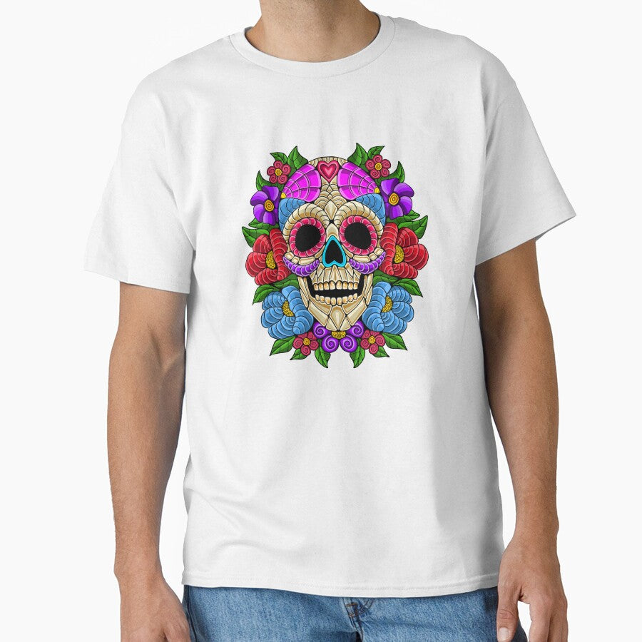 Floral Sugar Skull by MMjs826
