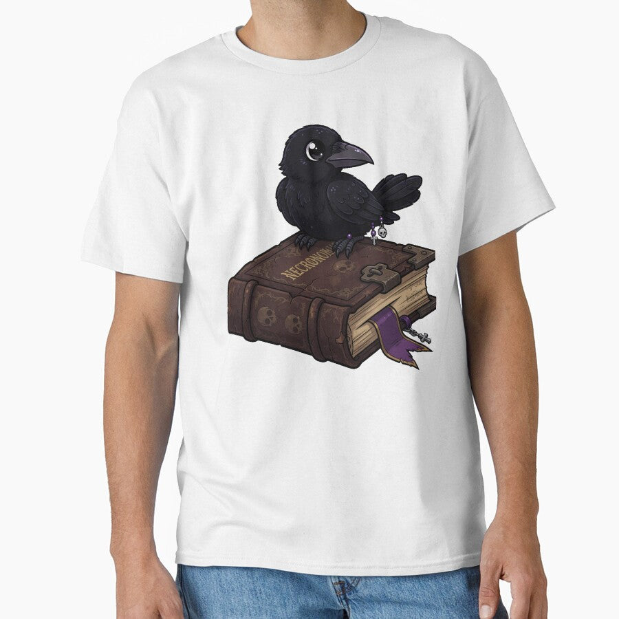 Crow on Ancient Tome by IllumeInk