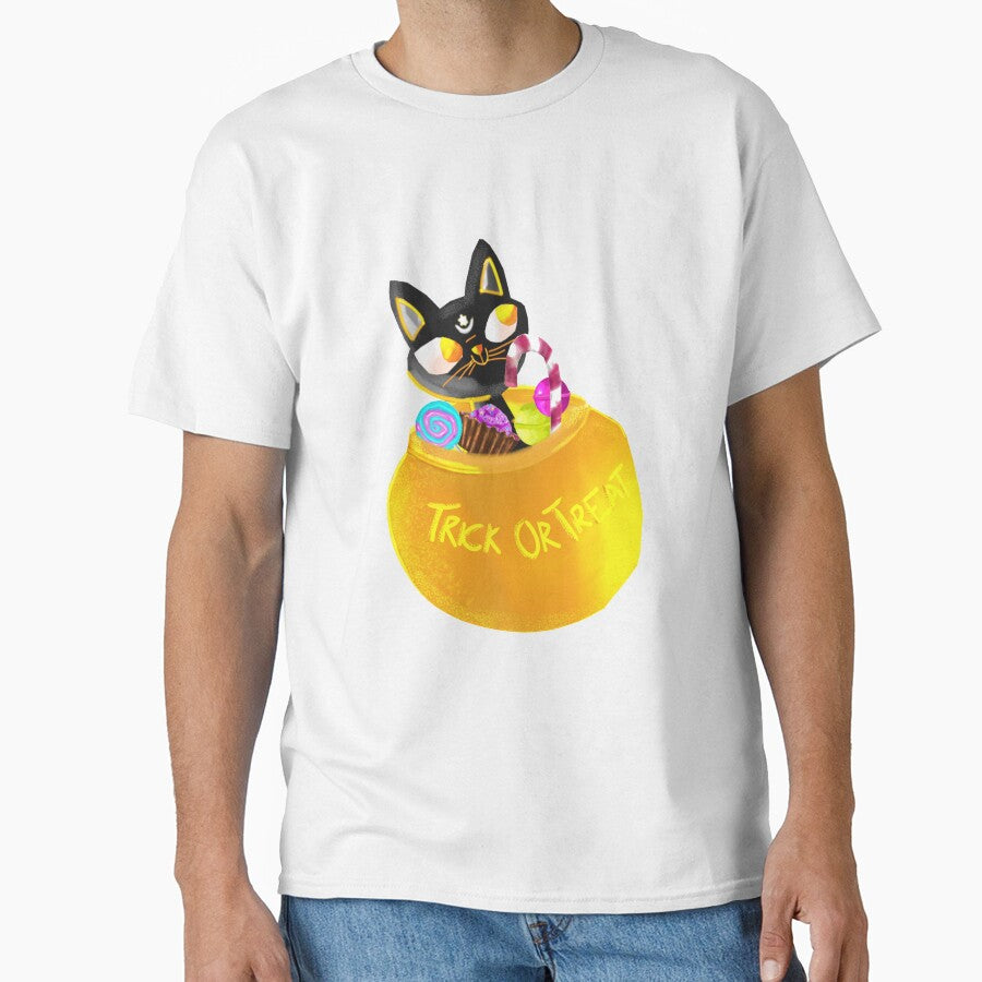 Cute Halloween Cat by inked  studio