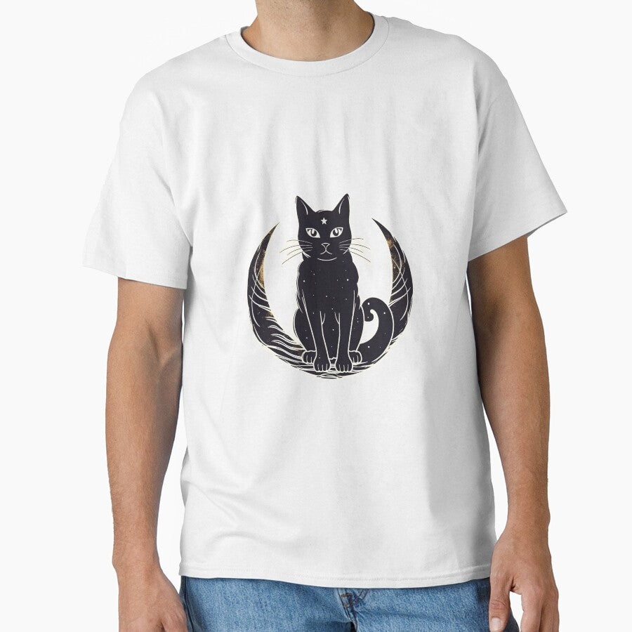Moon Black cat by TheRealmWithin