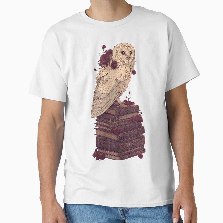 Gothic Bookish Owl by IllumeInk