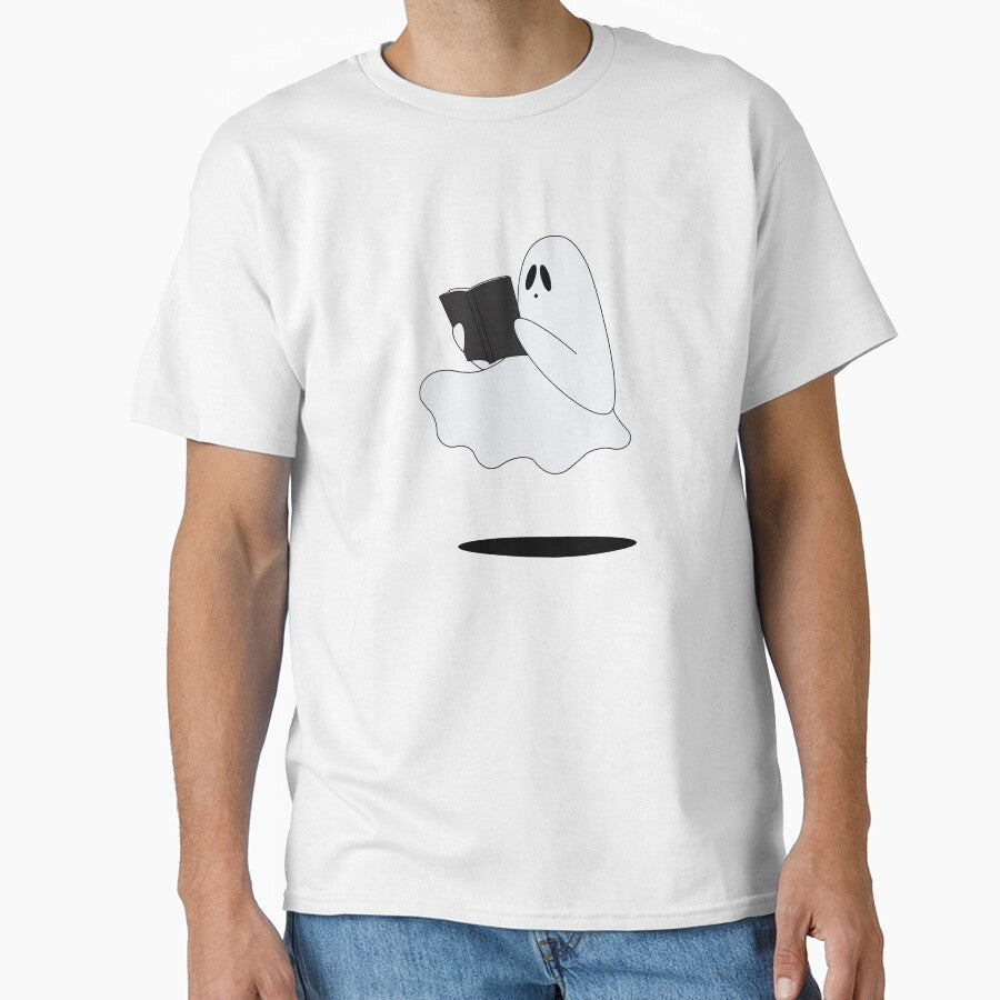 Sheet Ghost Reading A Book While Floating by limitLIS