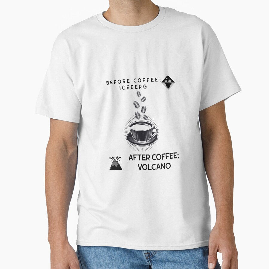 Before Coffee: Iceberg | After Coffee: Volcano by sfinchcapod