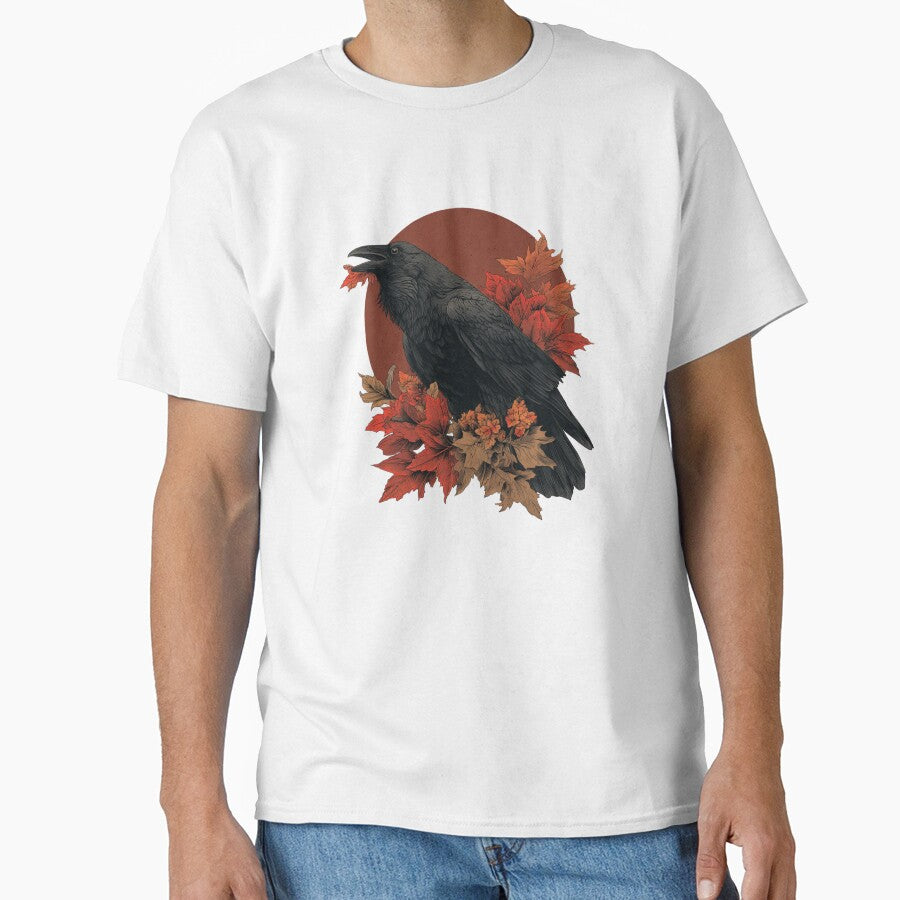 Autumn Raven | T-Shirt by NicolasGlowArt