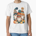 Gnomes with Pompom Hats and Pumpkins by jkrphoto