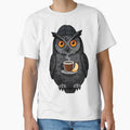 Gothic Cozy Owl with Cocoa and Knitted Beanie by IllumeInk