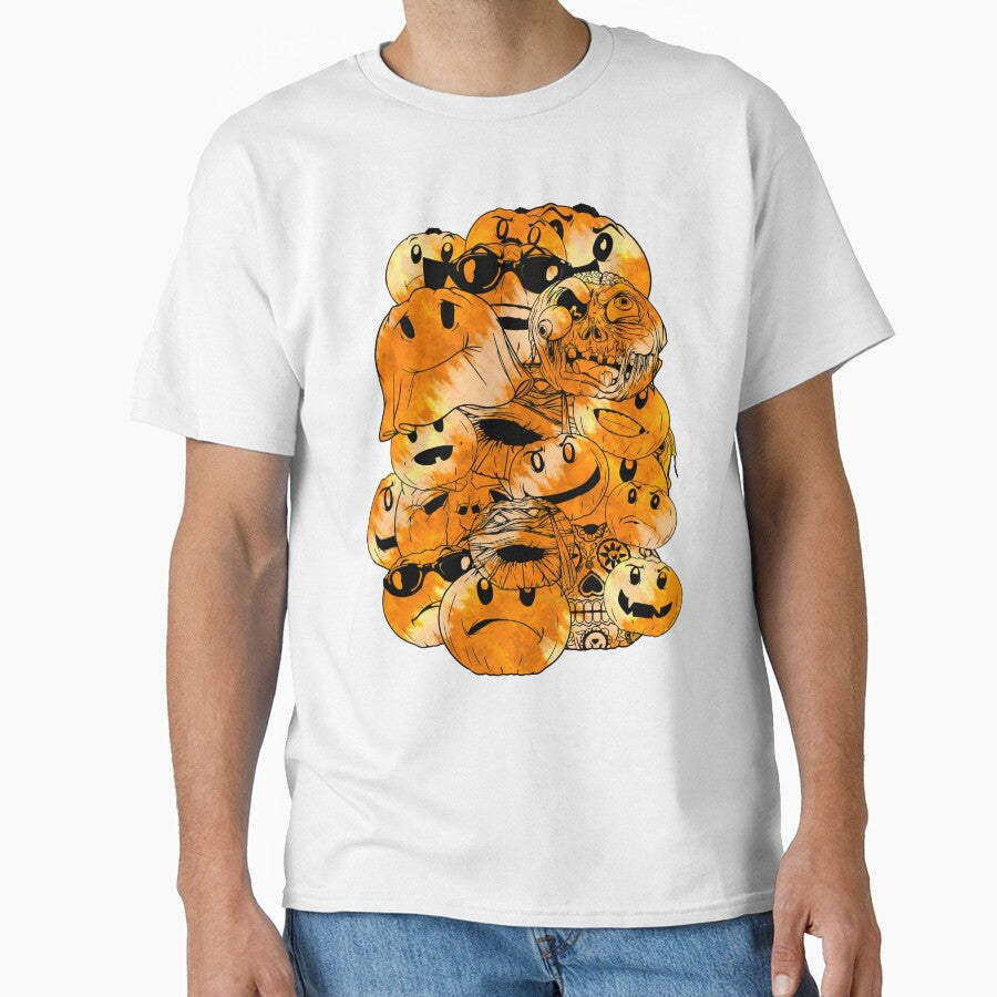Tie Dye Halloween pumpkin party (orange) by Martzart