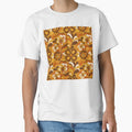 Retro 70s Autumn Floral Pattern - Groovy Fall Flowers by StickyGuys