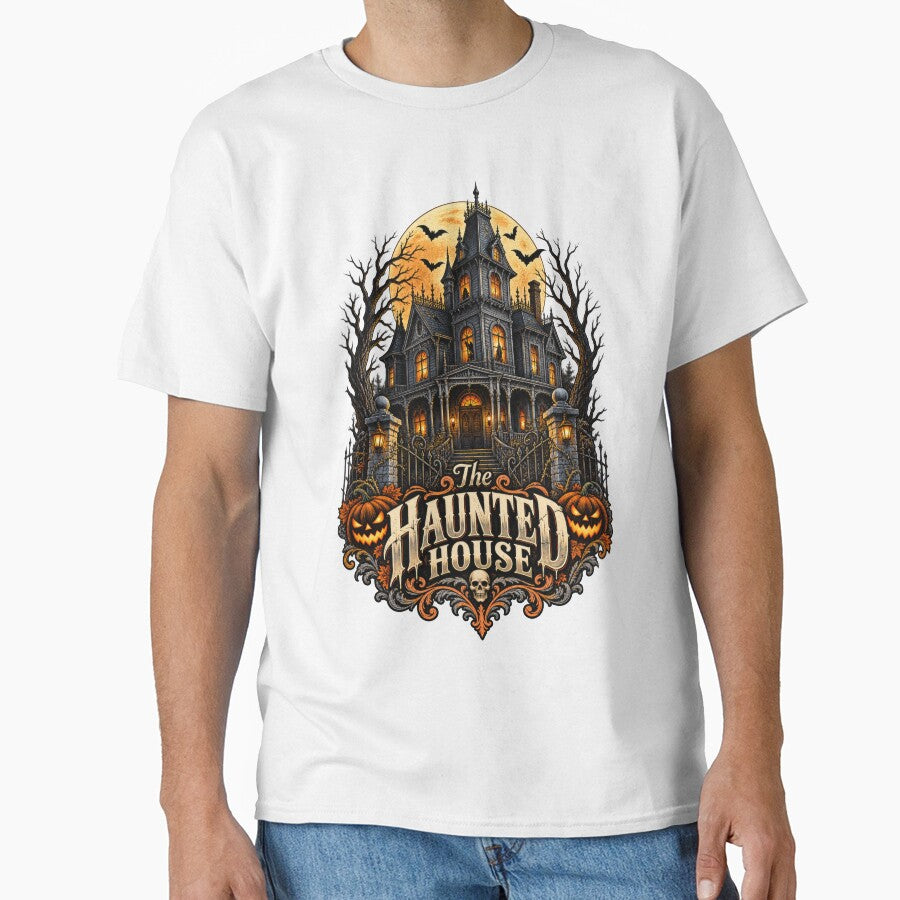 The Haunted House – Retro Victorian Haunted Mansion Halloween Design by RockitBaby