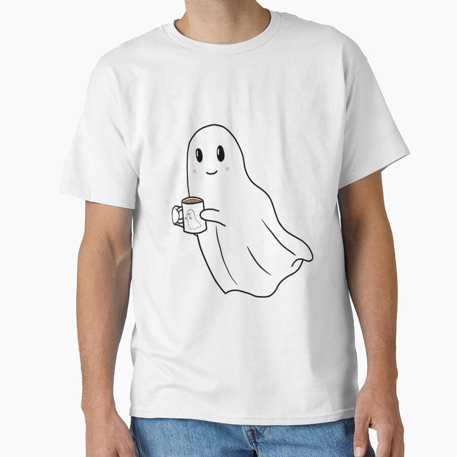 Little ghost with coffee by thescarecrow30