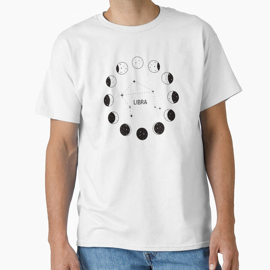 Moon phases and zodiac constellation Libra by MonochromeEcho