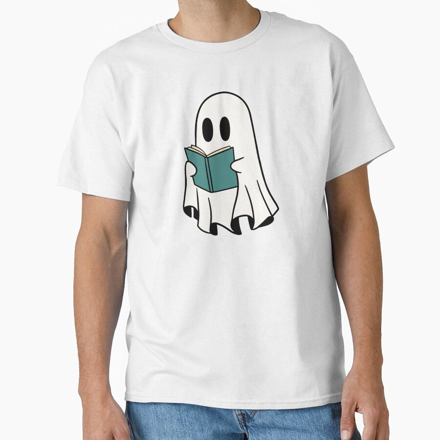 ghost reading a green book by Neadoodles