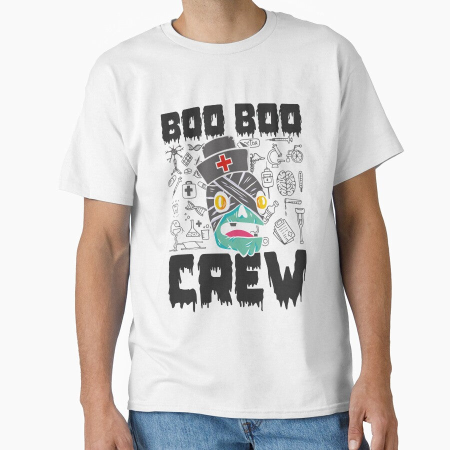 Boo Boo Crew Nurse Ghost Halloween Shirt by omgsavariya