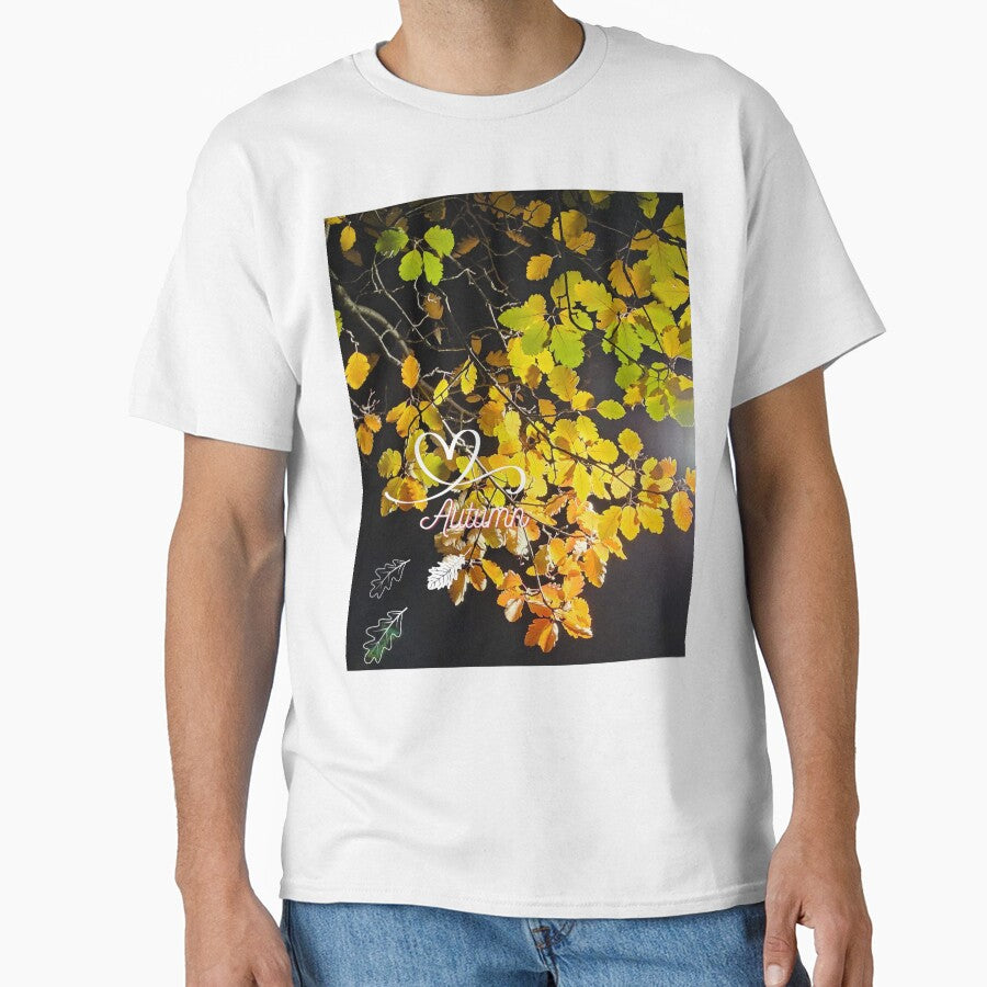 I love autumn. A Branch With Autumn Leaves. by Dinasshop