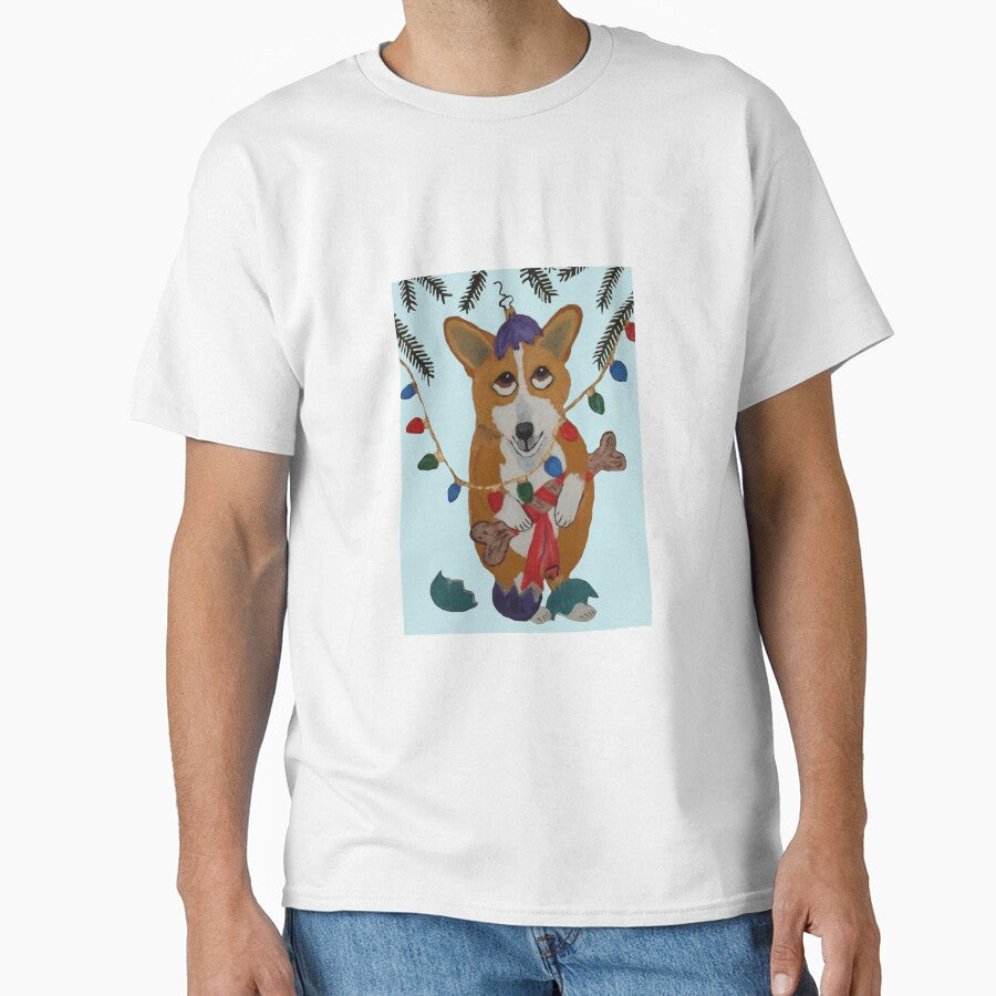 Corgi with Broken Christmas Ornaments by Squirreldumplings