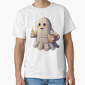 Crochet Ghost with Candle and Coffee by newvisionart191