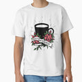 Death before decaf, coffee cup, roses, coffee, caffeine by SouthPrints