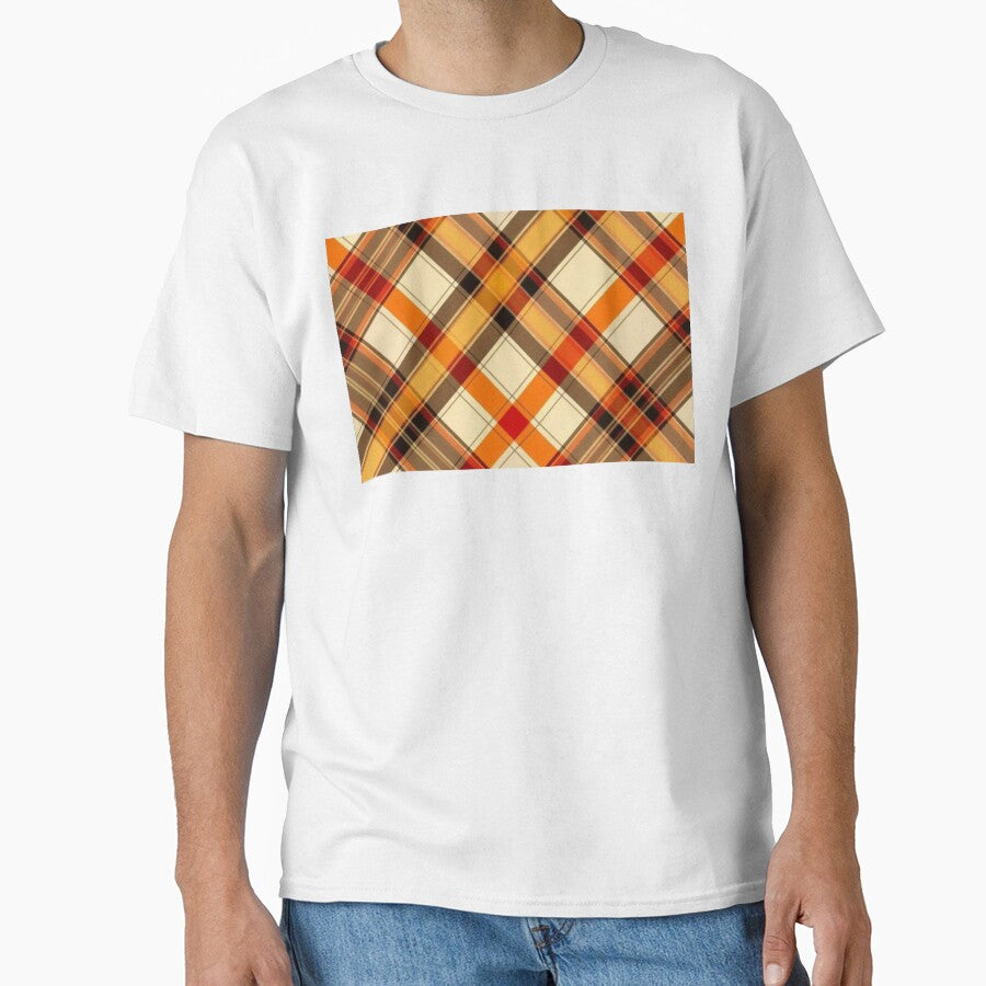 Cozy Autumn Diagonal Plaid Pattern — Orange and Warm Brown Fall Tartan by LYAN-STORE