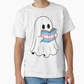 Ghost With Book -Transgender Pride Halloween by Cannaxes Studio