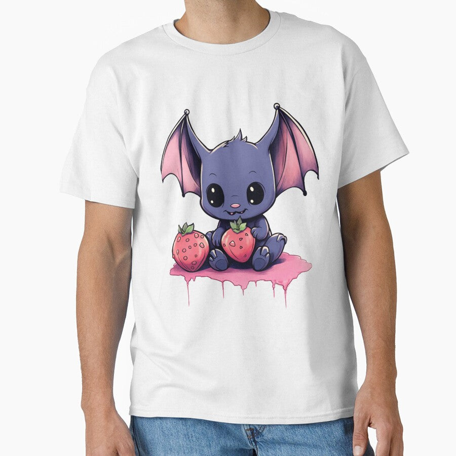 Vampire bat with strawberries by defencepalaces