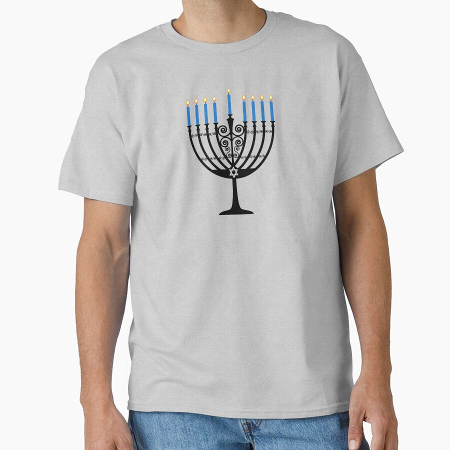 Happy Hanukkah Lit Menorah by Elsy's Art