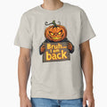 Bruh... I am Back, Jack-o'-Lantern Halloween Design by TrendTeeLab