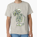 Funny skeleton with a cassette player by Acim0