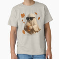 Cool Autumn Ghost with Pumpkin Spice Latte – Cozy Fall Vibes Design by TrendTribeTP