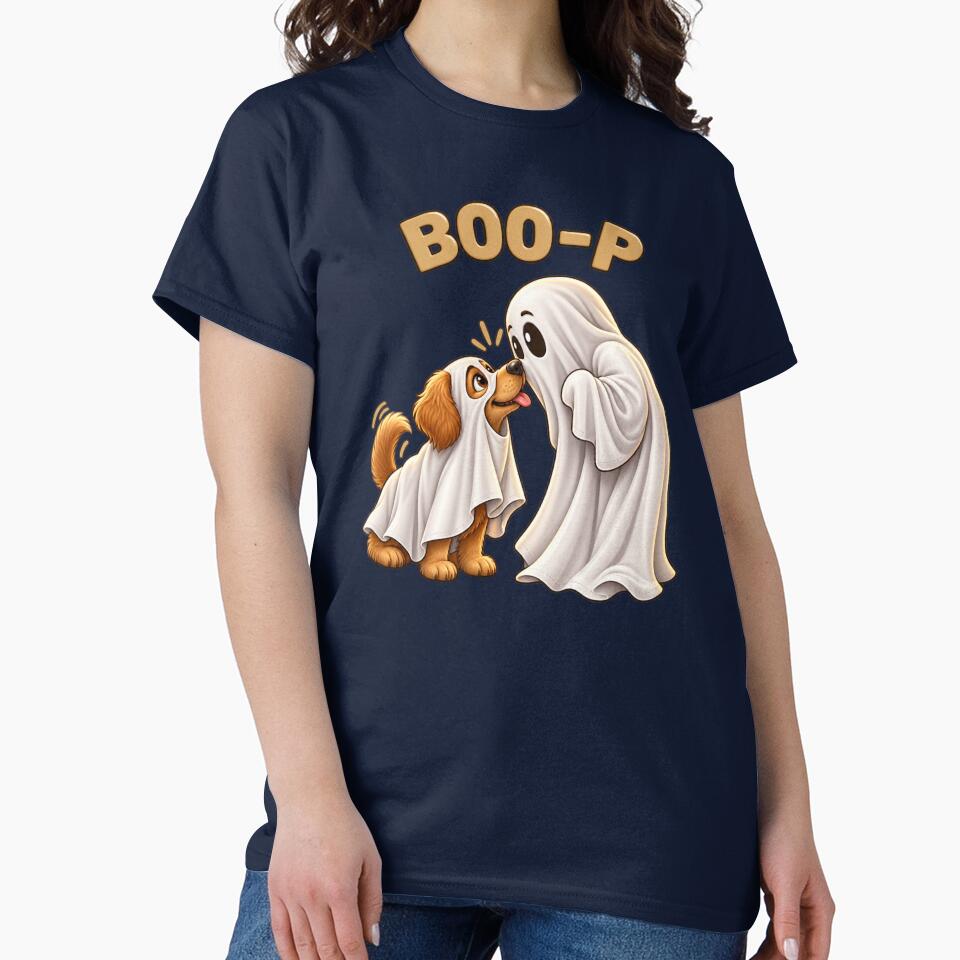 Funny Ghost Nose Boop Dog Halloween Design – Fun Halloween Gift for Animal Lovers – Gift – Funny Animal T-Shirt Gift for Animal Lovers by Camel & Quirk