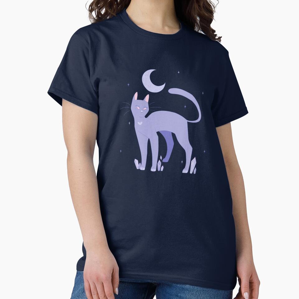 Pastel Goth Cat (Purple) by sarakayy