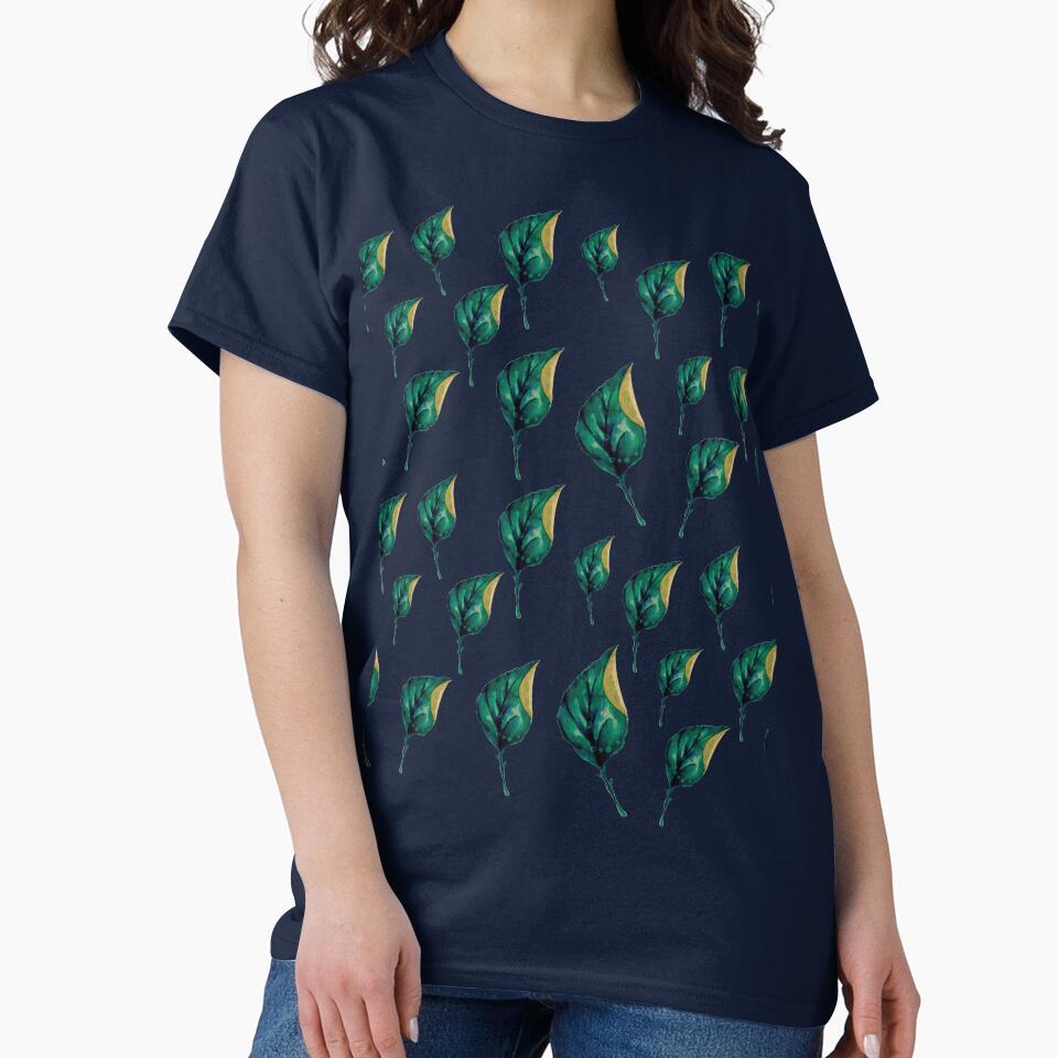 Falling Autumn Leaves trendy bright,vibrant,watercolor colors pattern by cutecrazytshirt
