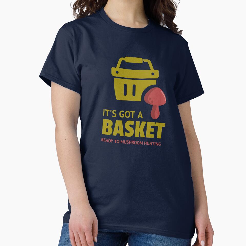 Ready to mushroom hunting basket, funny mushroom tee, mushroom hunters by MushroomHunters