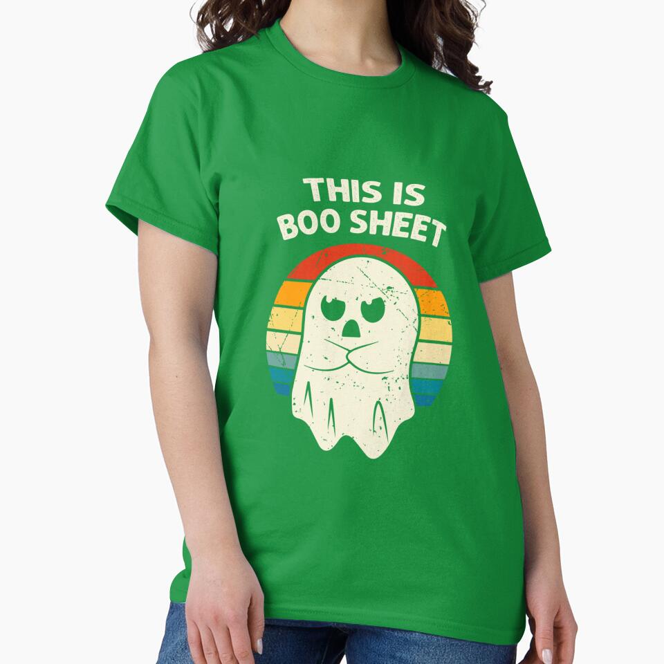 This Is Boo Sheet Ghost Retro Halloween Costume Men Women by Best Selling ⭐⭐⭐⭐⭐(9.0)