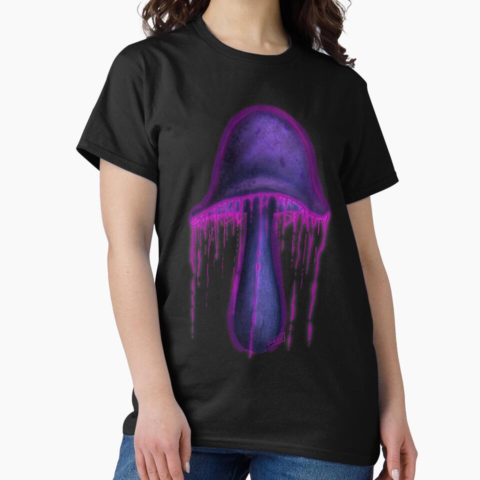 Glowing Purple Mushroom by Leanore