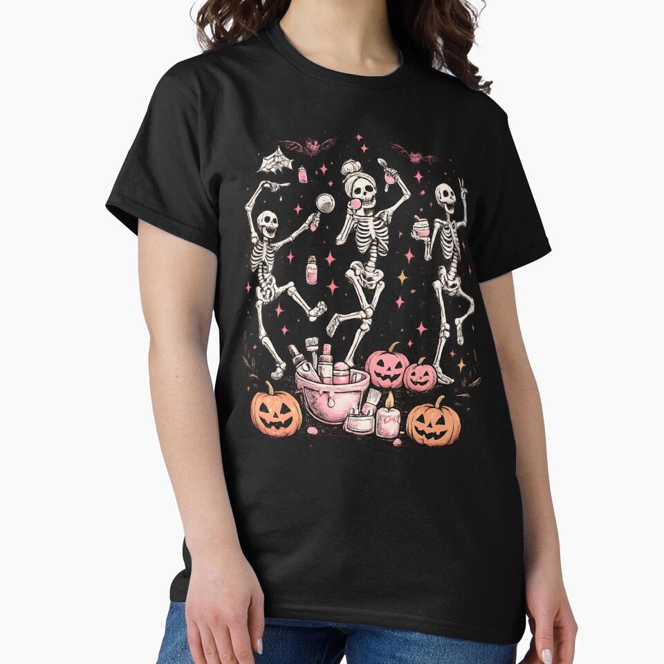 Esthetician Halloween Gift Skeleton Skincare Art by Corvoria