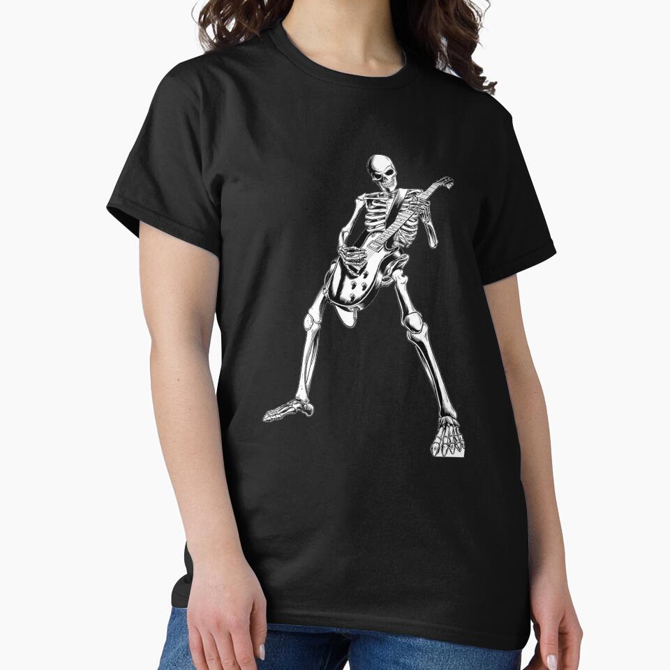 Skeleton Playing Guitar Electric Acoustic Classical by aliceshe