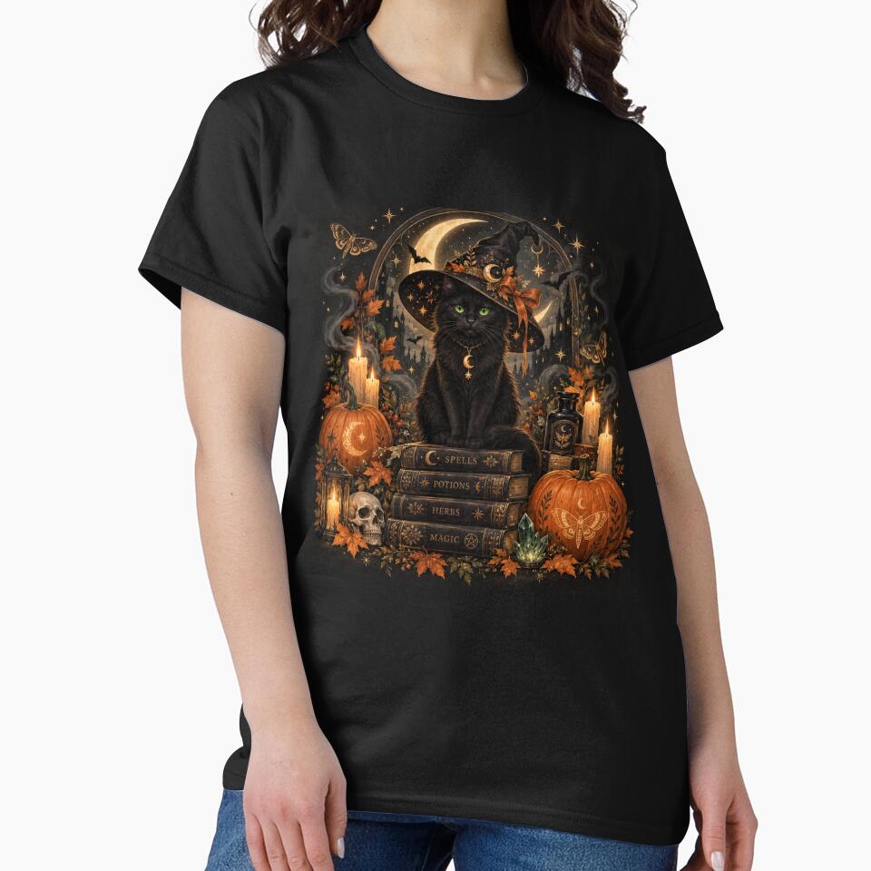 Halloween Black Cat – Spooky Retro Autumn Design by Eclipse 3699