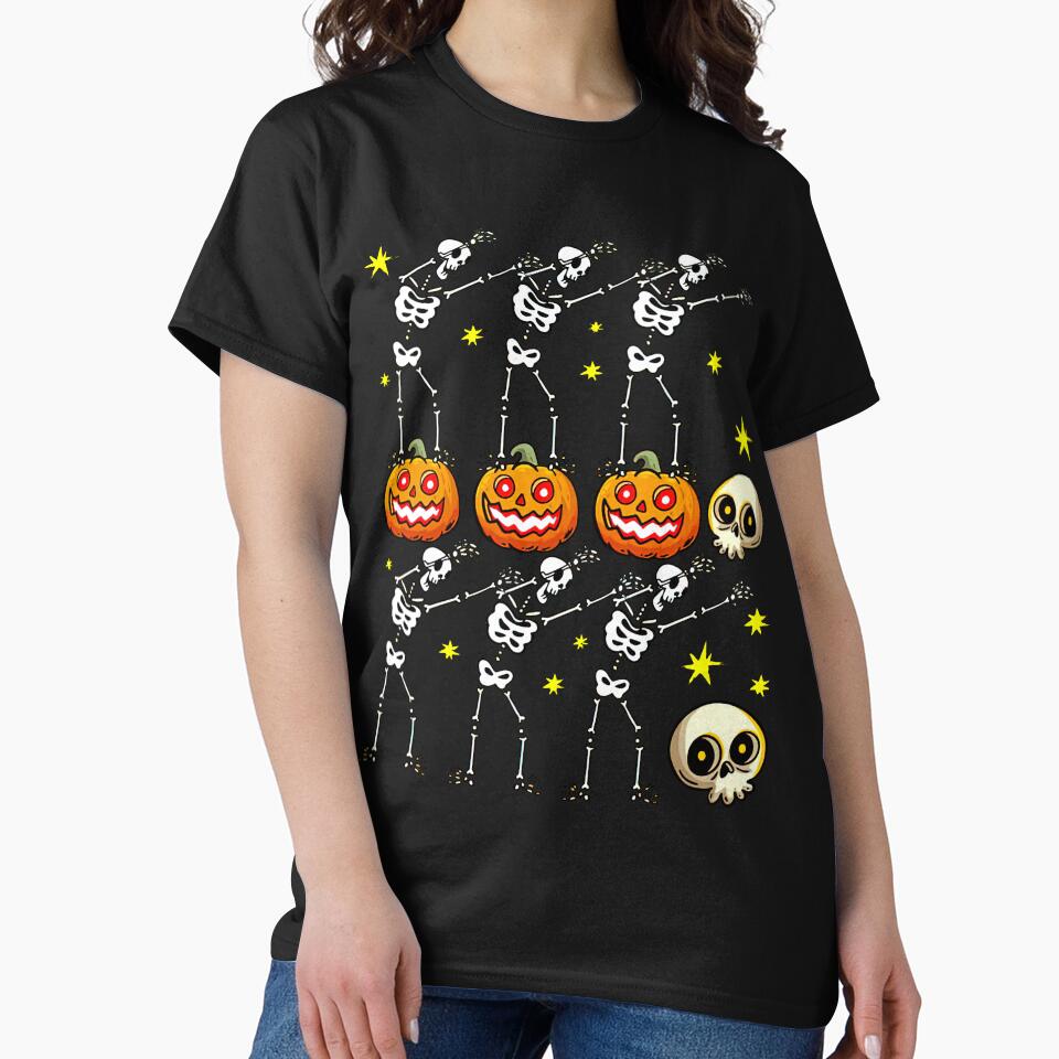 Funny Skeletons Dancing Halloween by KuylerKnight